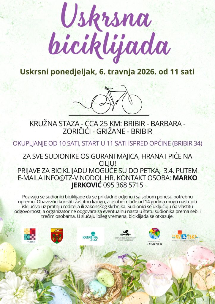 Uskrsna biciklijada u Vinodolu 1 Festival bribirskog prisnaca