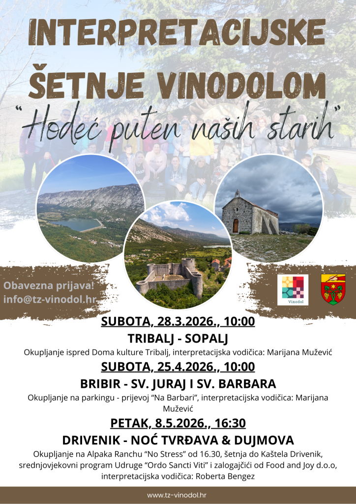 Interpretacijske šetnje: HODEĆ PUTEN NAŠIH STARIH - PROLJEĆE 2026. 1 interpretacijske A¡etnje 13