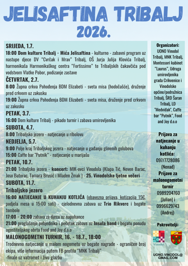 Jelisaftina 2026. – Tribalj 1 JELISAFTINA 2026